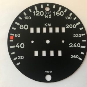 KM wijzerplaat Porsche 911 (260 KM dial Porsche 911)